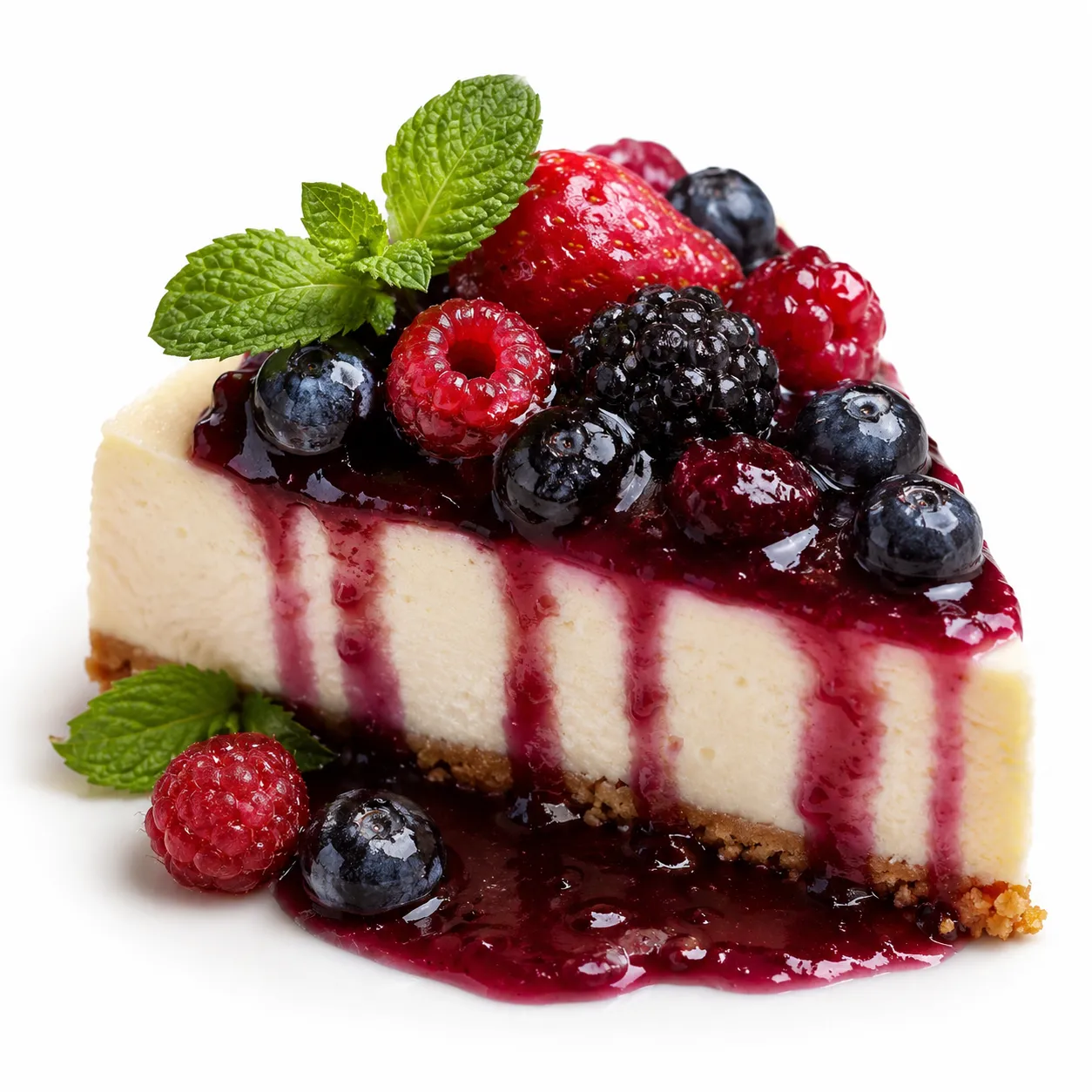 Berry Cheesecake dish at Noonplate restaurant